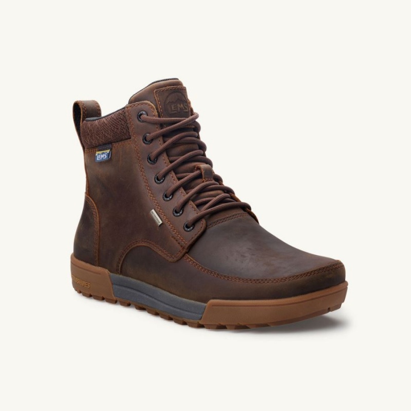 Lems Boulder Summit Wasserdichte Stiefel Herren Braun | CHLMYFGC